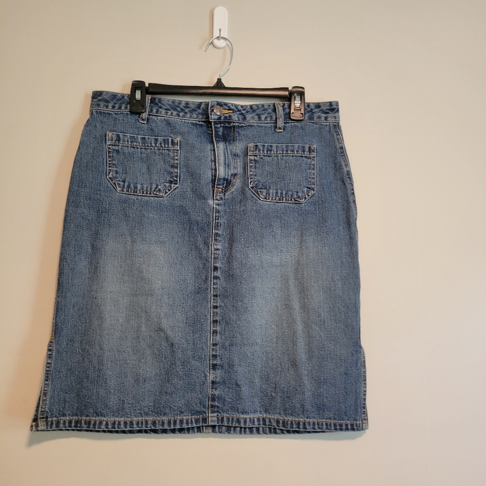 Old Navy Vintage Y2K Blue Denim Skirt Size 10